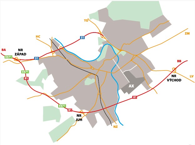 mapa msv